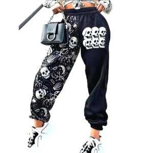 Plus size soft printed joggers sz 1X